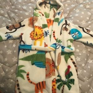 Child’s fleece hooded robe